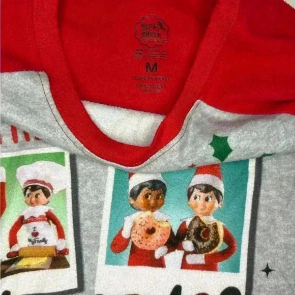🤍5 for 20$ Elf on the Shelf Girls Long Sleeve Pajama Fleece Shirt Size Medium - Picture 3 of 4
